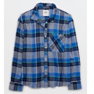 Aerie Flannel Skater Holiday Pajama Set